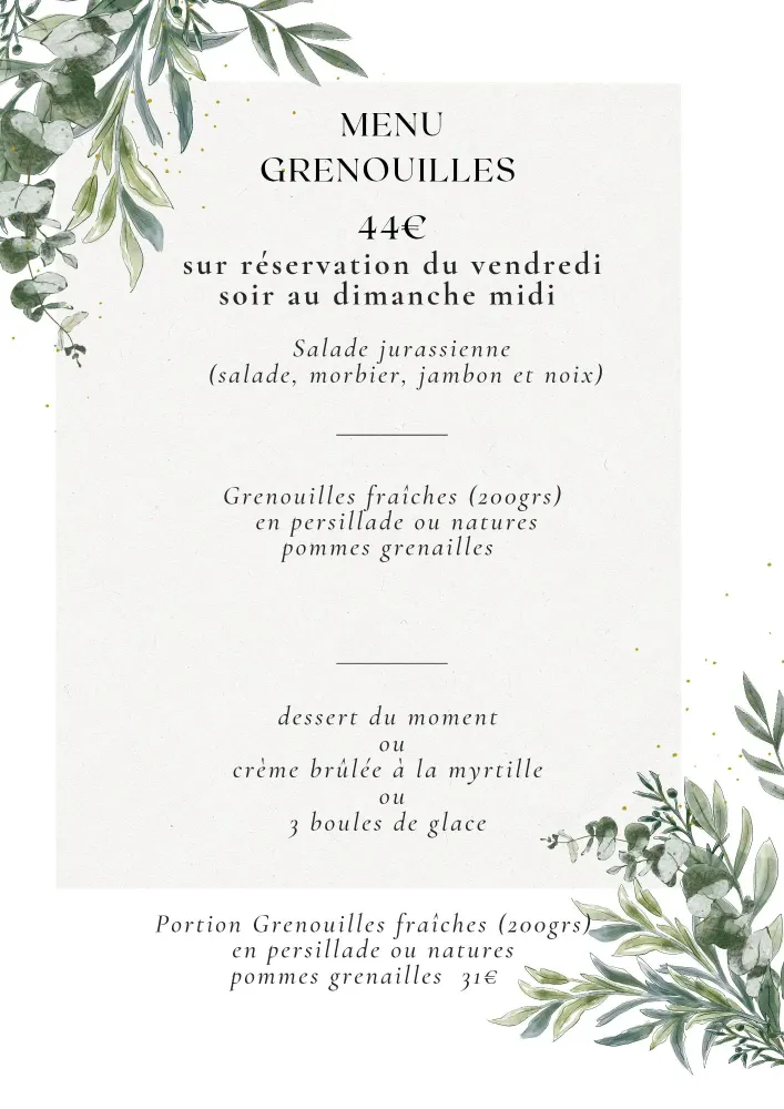 Cuisses de Grenouilles